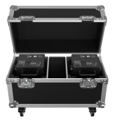 Audibax Spark 650 – 2 máquinas fuego frío + flightcase