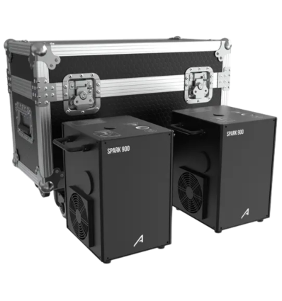 Audibax Spark 900 Pack 2 – Máquina Fuego Frío + Flightcase