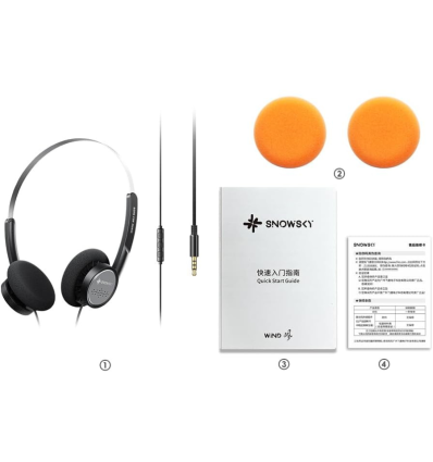 FiiO Snowsky Wind – Auriculares On Ear Retro con Micrófono