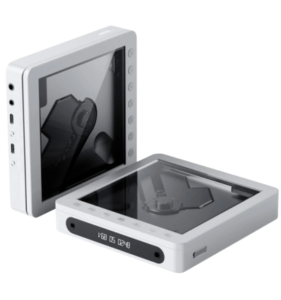 FIIO DM13 BT Transparente – CD portátil Hi‑Res con Bluetooth