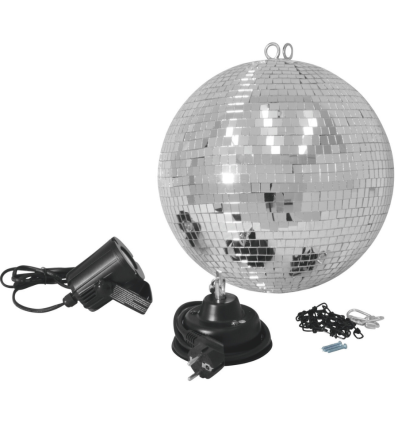 EUROLITE Mirror Ball Set 30 cm con foco LED Spot