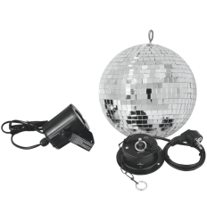 EUROLITE Mirror Ball Set 20 cm con foco LED Spot
