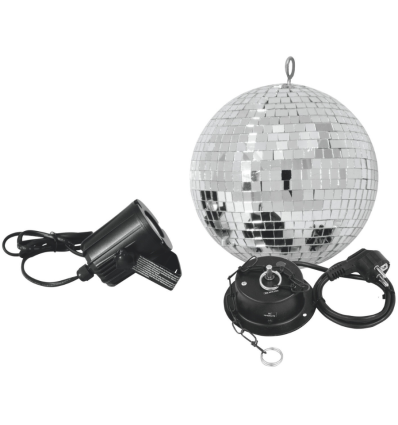 EUROLITE Mirror Ball Set 20 cm con foco LED Spot