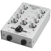 OMNITRONIC GNOME‑202 Mini Mixer Silver — Mixer compacto
