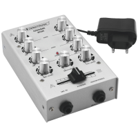 OMNITRONIC GNOME‑202 Mini Mixer Silver — Mixer compacto