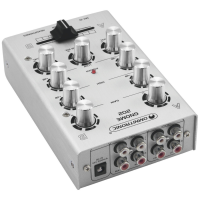 OMNITRONIC GNOME‑202 Mini Mixer Silver — Mixer compacto