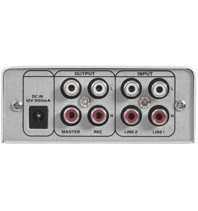 OMNITRONIC GNOME‑202 Mini Mixer Silver — Mixer compacto