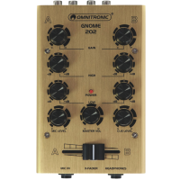 OMNITRONIC GNOME-202 Gold – Mezclador DJ compacto 2 canales