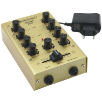 OMNITRONIC GNOME-202 Gold – Mezclador DJ compacto 2 canales