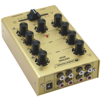 OMNITRONIC GNOME-202 Gold – Mezclador DJ compacto 2 canales