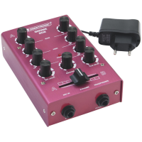 OMNITRONIC GNOME-202 Red – Mini mezclador DJ compacto