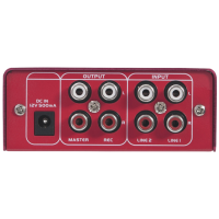 OMNITRONIC GNOME-202 Red – Mini mezclador DJ compacto