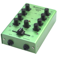 OMNITRONIC GNOME-202 Green – Mezclador DJ compacto 2 canales