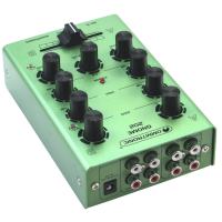 OMNITRONIC GNOME-202 Green – Mezclador DJ compacto 2 canales