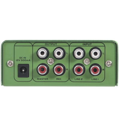 OMNITRONIC GNOME-202 Green – Mezclador DJ compacto 2 canales