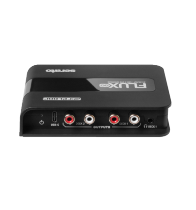 Reloop Flux Go — Interfaz DVS Serato USB‑C portátil
