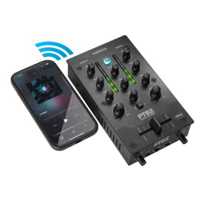 Reloop PTB‑2 — Mezclador DJ portátil con interfaz DVS