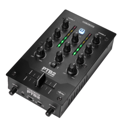 Reloop PTB‑2 — Mezclador DJ portátil con interfaz DVS