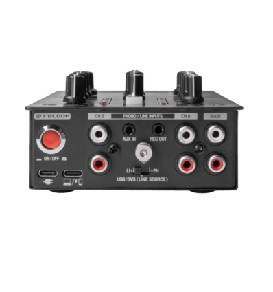 Reloop PTB‑2 — Mezclador DJ portátil con interfaz DVS