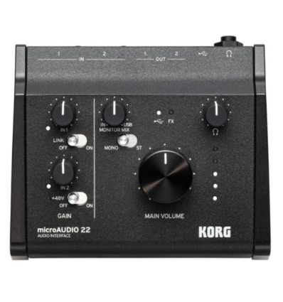 Korg microAUDIO 22 — Interfaz audio USB‑C compacta