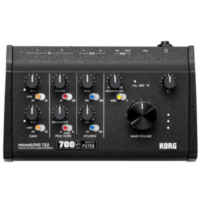 Korg microAUDIO 722 — Interfaz audio USB‑C con filtro