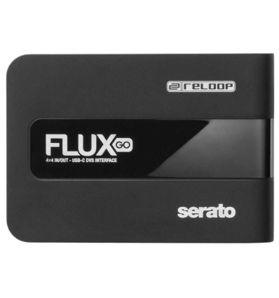 Reloop Flux Go — Interfaz DVS Serato USB‑C portátil