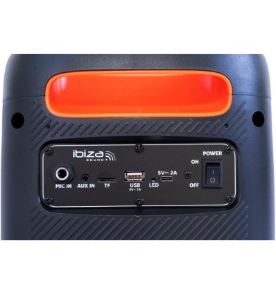 Altavoz Ibiza Sound CUBE180 - 180W Bluetooth y micrófono