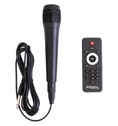 Altavoz Ibiza Sound CUBE180 - 180W Bluetooth y micrófono