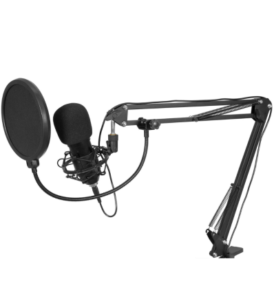 Omnitronic BMS-1C USB – Micrófono condensador con kit