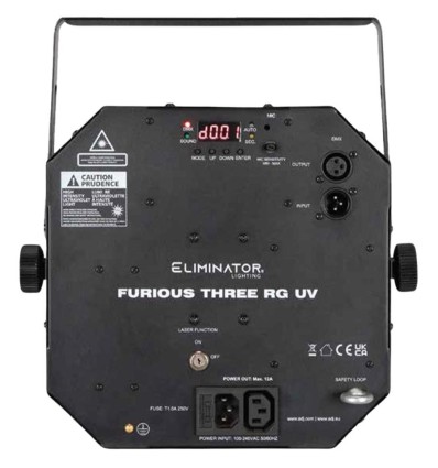 American DJ Furious Three RG UV