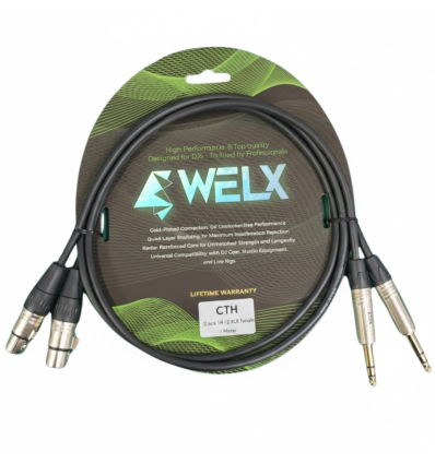 Cable WELX Blackwaves CTH 1 m Jack a XLR Hembra