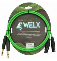 Cable WELX CTH Balanceado 1 m Jack a XLR Hembra