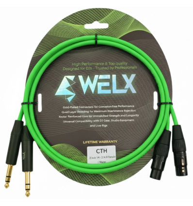 Cable WELX CTH Balanceado 1 m Jack a XLR Hembra