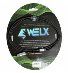 WELX R4 USB C / USB B - CABLE 1.5 METROS