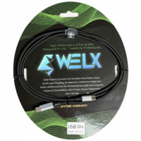 WELX R4 USB C / USB B - CABLE 1.5 METROS