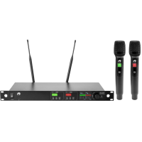OMNITRONIC UHF-602 Sistema de Micrófonos Inalámbricos UHF