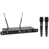 OMNITRONIC UHF-602 Sistema de Micrófonos Inalámbricos UHF