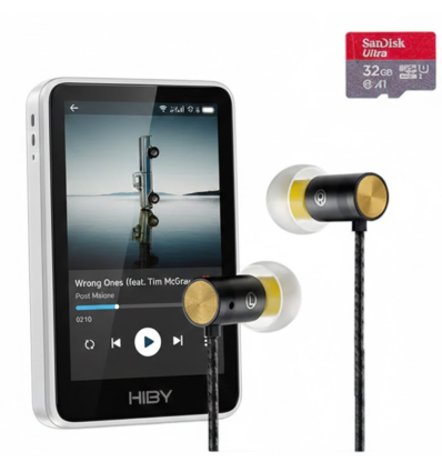 HiBy R1 Set Version Blanco | Reproductor Hi-Res pack completo