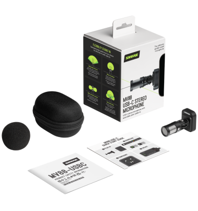 Shure MV88+ USB-C Micrófono Estéreo Digital