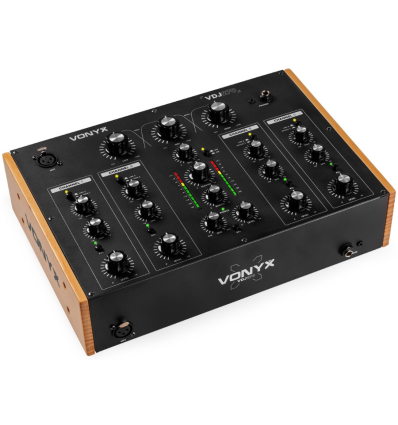 Vonyx VDJ270 Mezclador DJ Rotativo 4 Canales