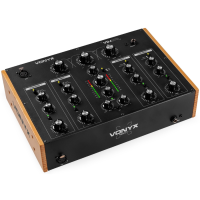 Vonyx VDJ270 Mezclador DJ Rotativo 4 Canales