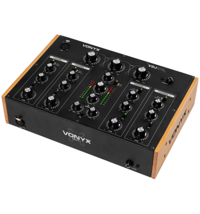Vonyx VDJ270 Mezclador DJ Rotativo 4 Canales