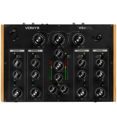 Vonyx VDJ270 Mezclador DJ Rotativo 4 Canales