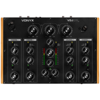 Vonyx VDJ270 Mezclador DJ Rotativo 4 Canales