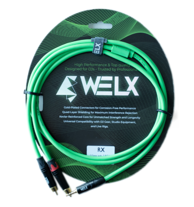 WELX RX - CABLE MINI JACK A DOBLE RCA 1.5 METROS