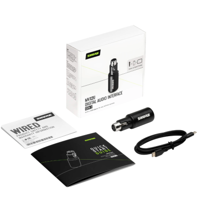 Shure MVX2U Gen 2 interfaz XLR a USB para streaming