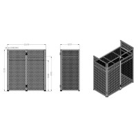 Vonyx DBC105 cabina DJ plegable con lycra y bolsa