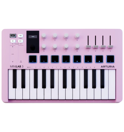 Arturia MiniLab 3 Rose Quartz controlador MIDI