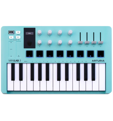 Arturia MiniLab 3 Aquamarine controlador MIDI