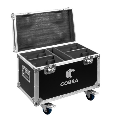 BeamZ FC4Cobra Flightcase para 4 cabezas móviles Cobra